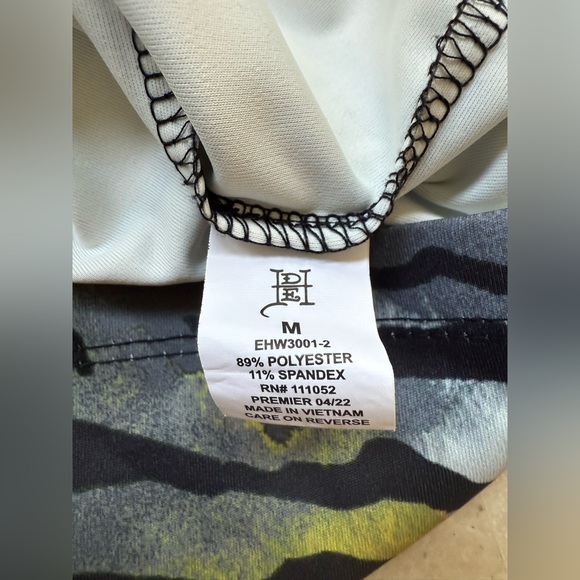 Ed Hardy dress body sleeveless Tiger Stripe Print summer Long Shirt Dress Sz M - Picture 7 of 7